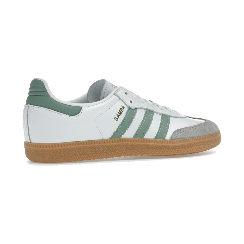 Adidas Samba OG Cloud White Silver Green